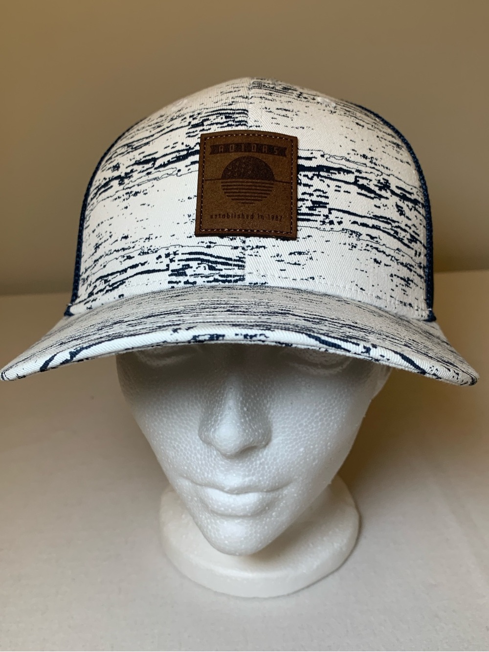 adidas Navy and White Mesh Back Golf Trucker Hat
